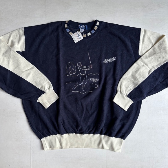 Vintage Other - NWT Deadstock Vintage La Mode Snapple Golf Sweatshirt